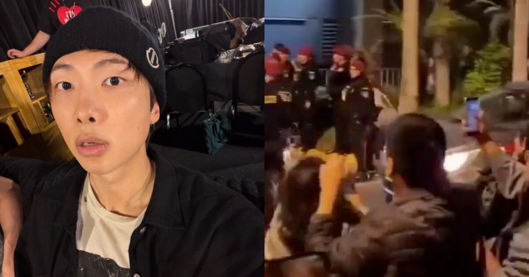 BTS’s RM Speaks Out Regarding Crowds In Front Of Their Hotel缩略图